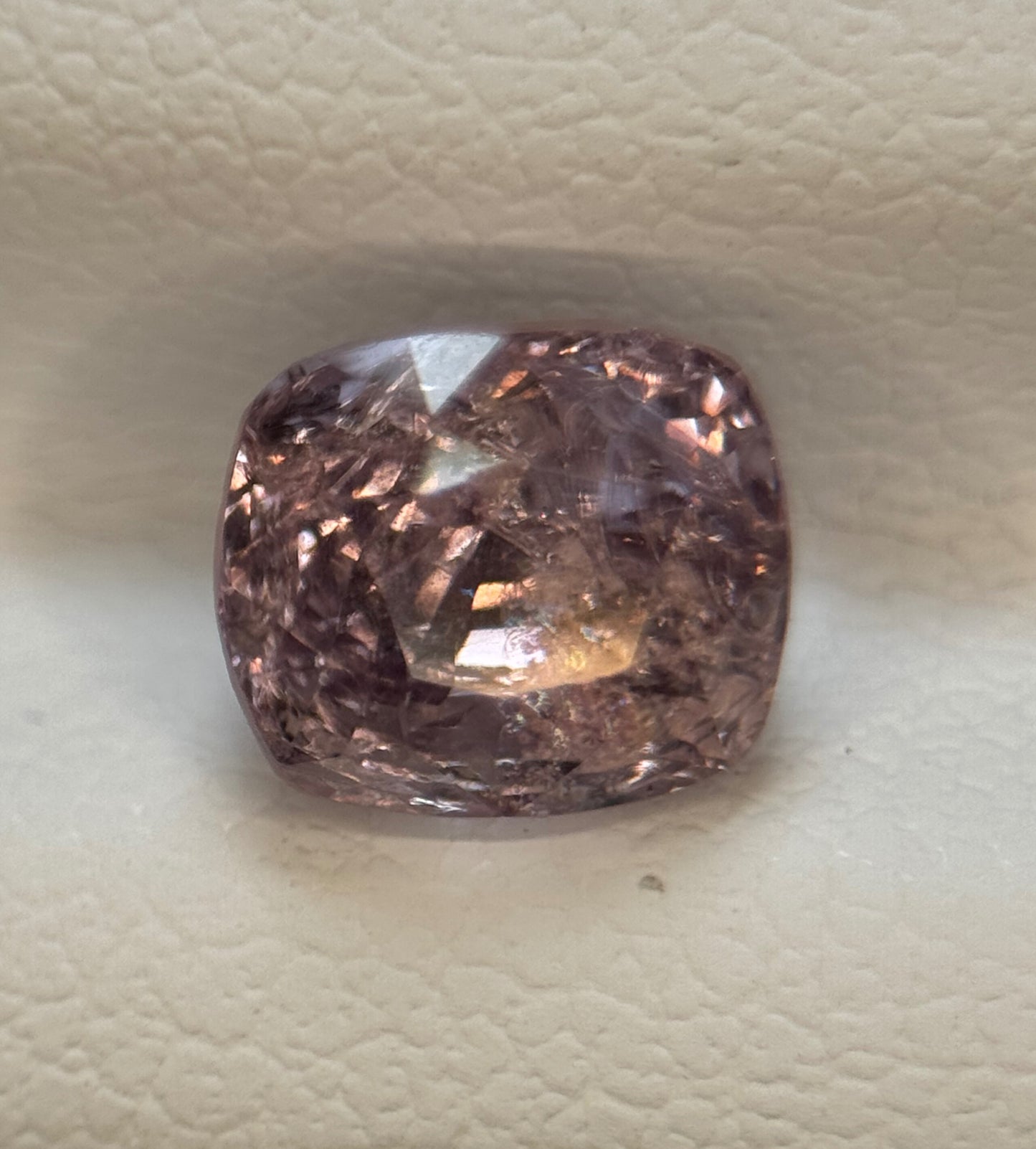 1.64ct Natural Burmese Spinel – VS Rare Pastel Pink – Unheated Cushion Cut