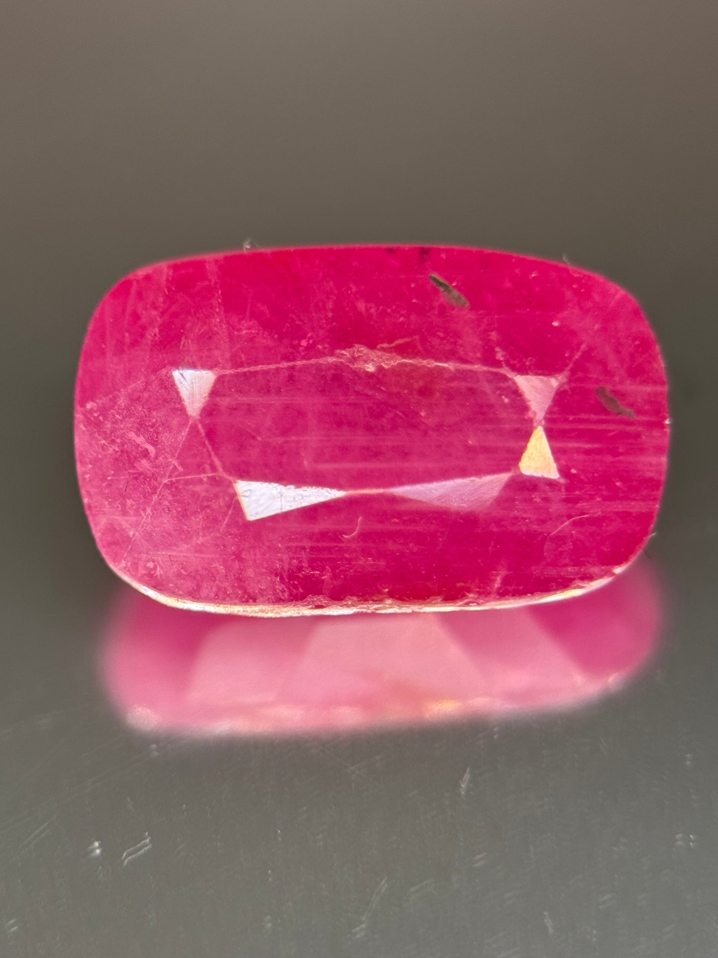 6 Ct Natural Ruby, included with No Treatment Rich Crimson Red