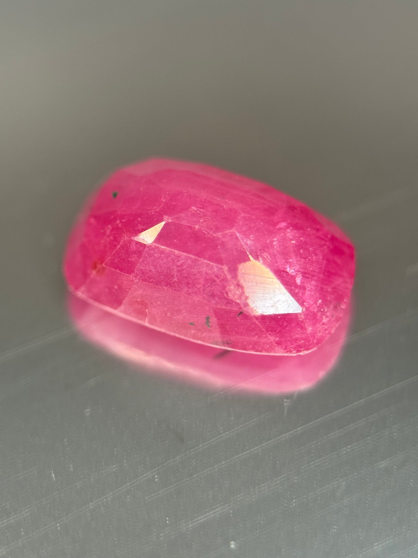 6 Ct Natural Ruby, included with No Treatment Rich Crimson Red