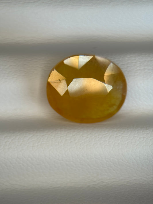 Rare 5.3Ct, VS - Sunset Yellow-Orange Sapphire