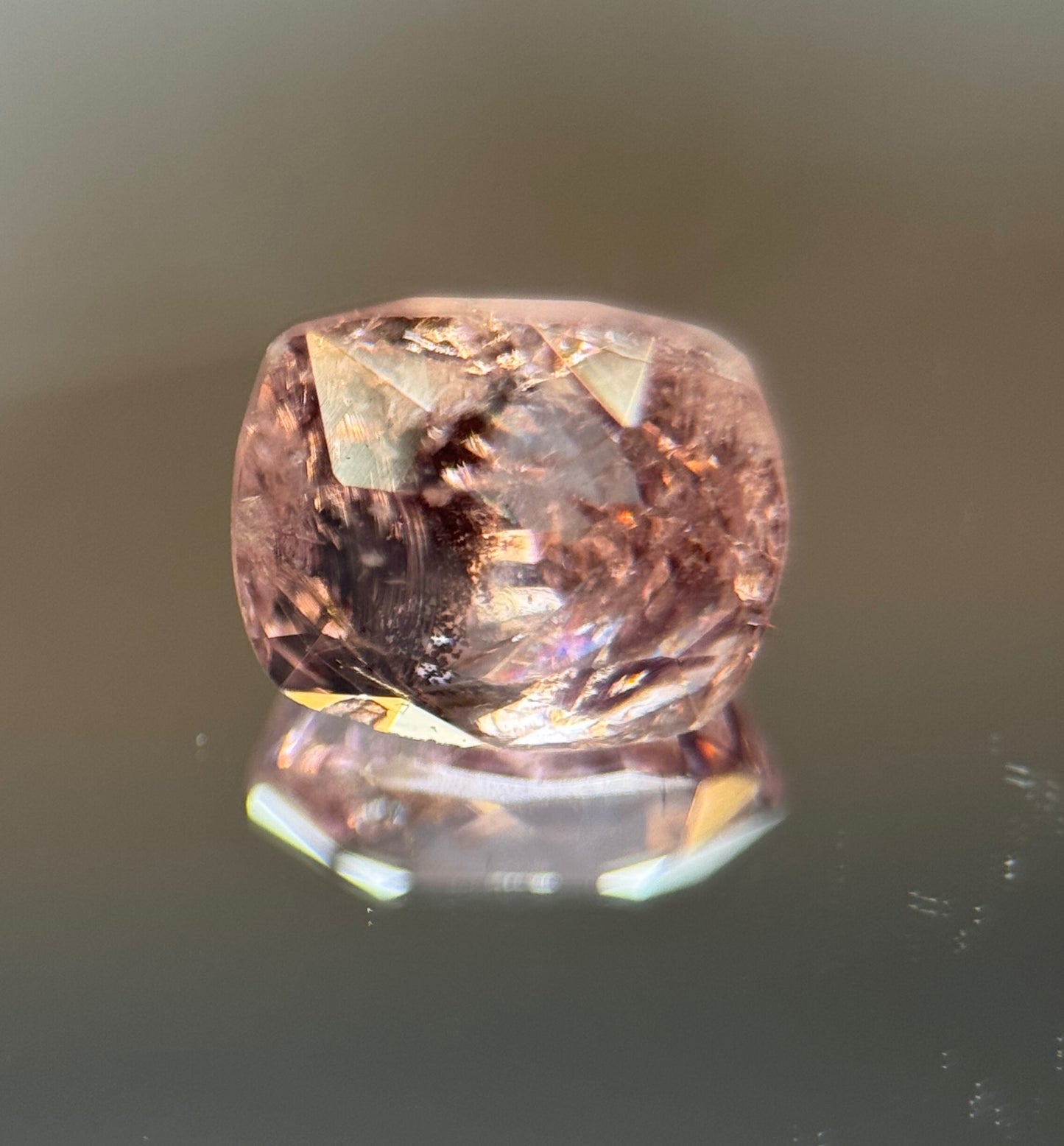 1.64ct Natural Burmese Spinel – VS Rare Pastel Pink – Unheated Cushion Cut