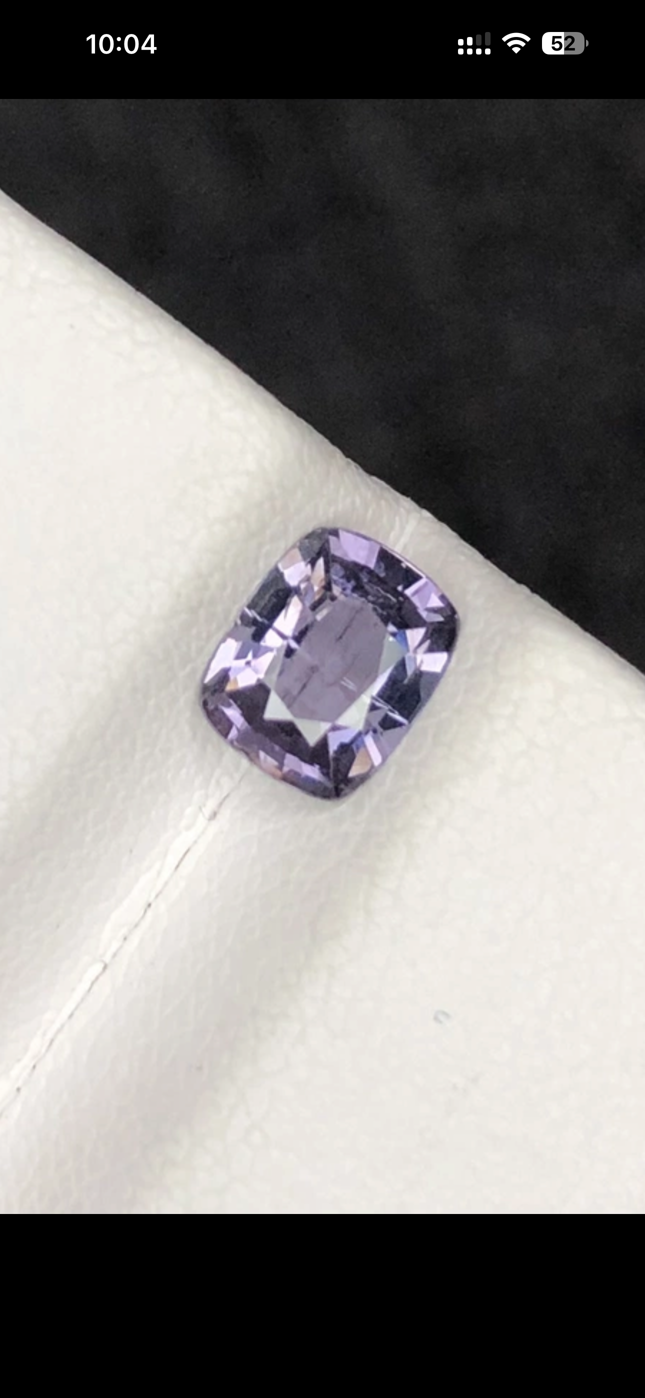Rare 0.88ct Natural Lavender Spinel - VS Untreated Cushion Cut - Earth-Mined Loose Gemstone